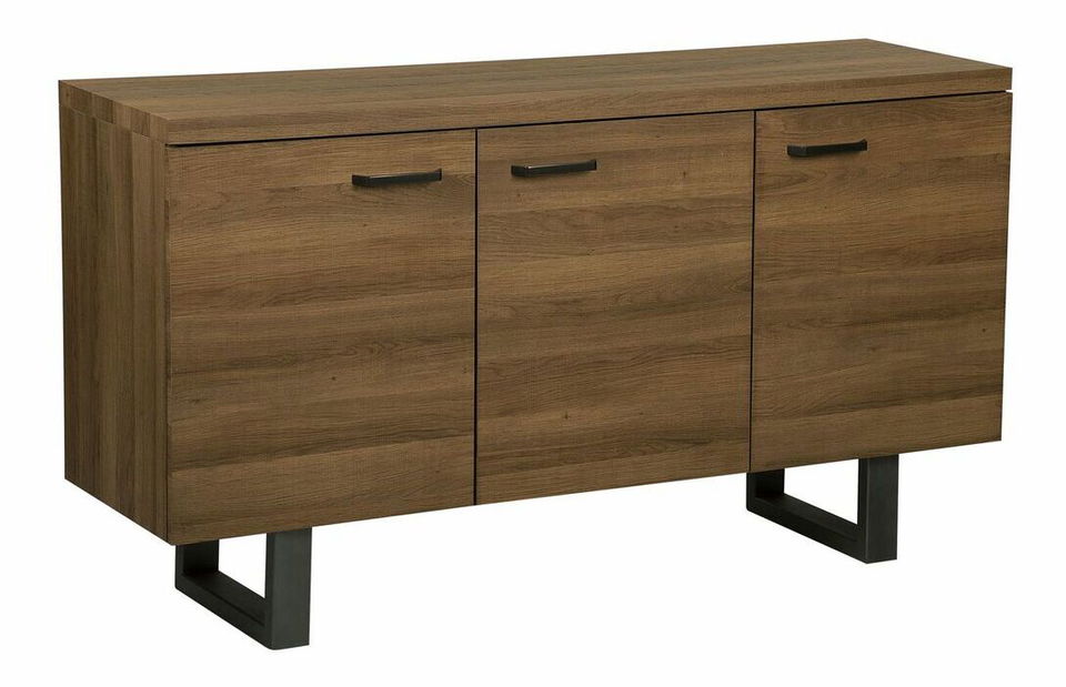 Komoda Timboon 3D (tmavé drevo)