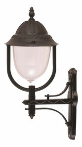 Vonkajšie nástenné svietidlo Izak (čierna)