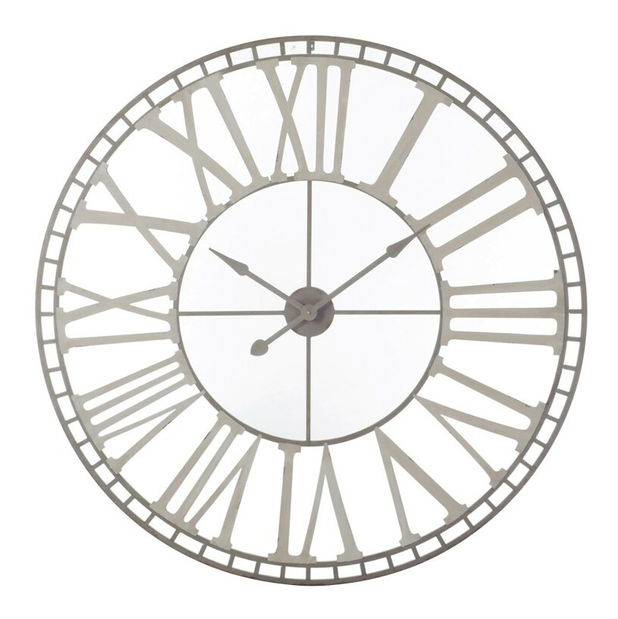 Hodiny Jolipa Nástenné (120x120x7cm) (Sivá)