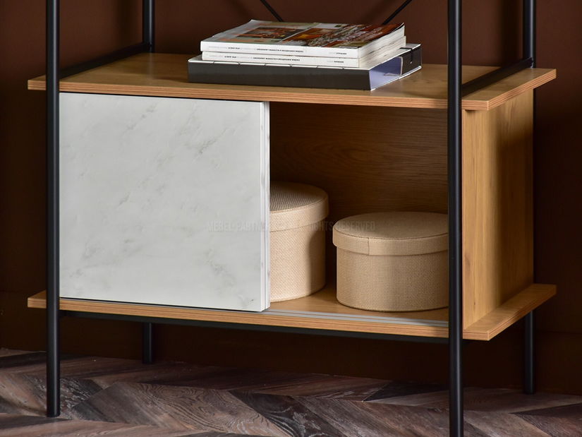 Raft Almasa A2 (marmură albă + negru)