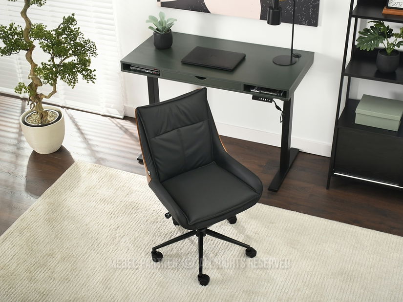 Stolica Lola (tamni orah + crna)