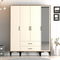 Ruhásszekrény Kiara STR (dió + krém)
