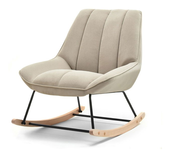 Fotelja Bertie (bež + crna bukva)