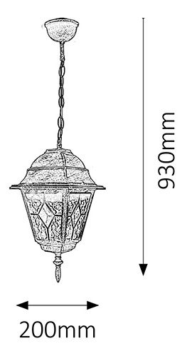 Iluminat pentru exterior Monaco 8184 (antic auriu)