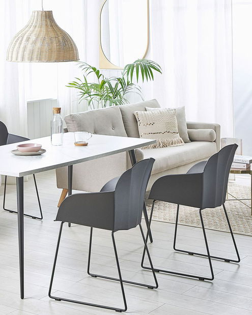 Set 2 buc. scaune de sufragerie SYVVA (negru)