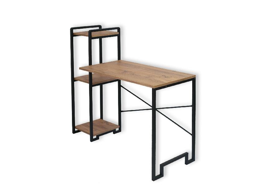 Písací stôl Dipelo (borovica atlantická + čierna) 