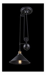 Viseća svjetiljka Lenius 15053 (crna + stari mesing)