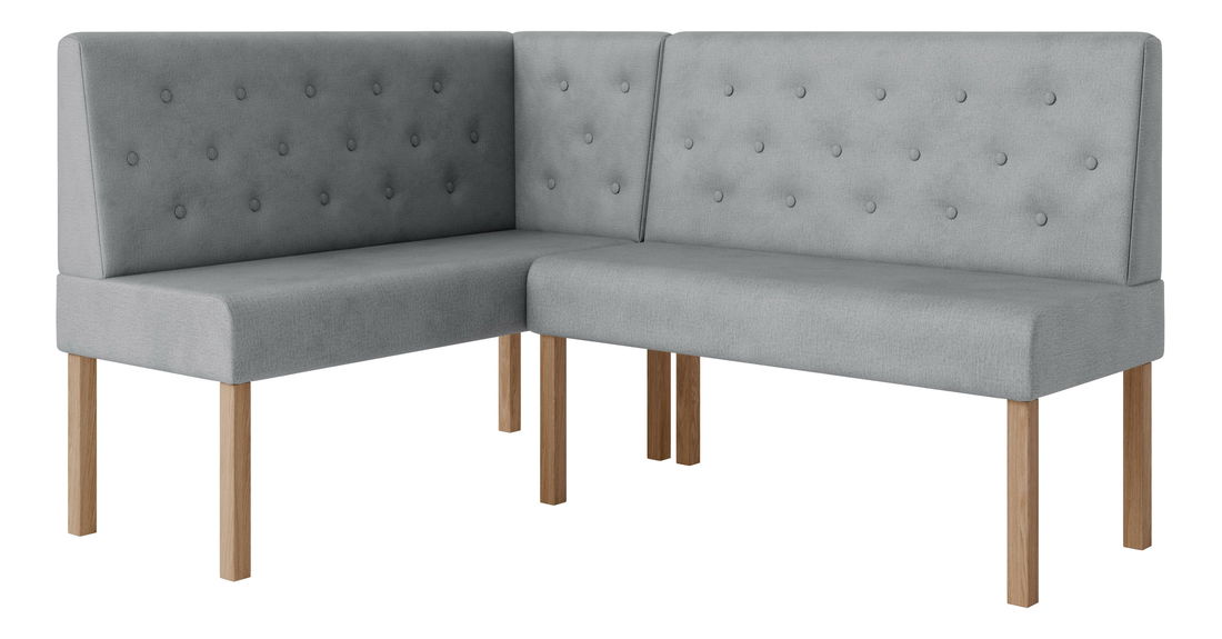 Kuhinjska kutna klupa Portofino 140x200 (siva) (L)