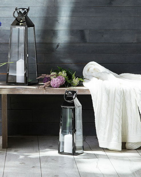 Felinar CAICO 42 cm (oțel inoxidabil) (negru)