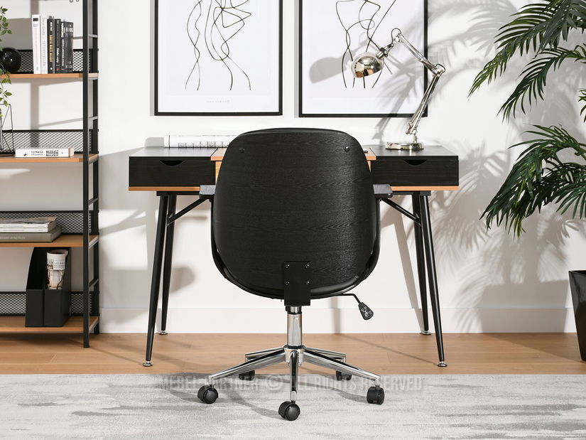 Kreslo Raynold (čierne drevo + chrómová)