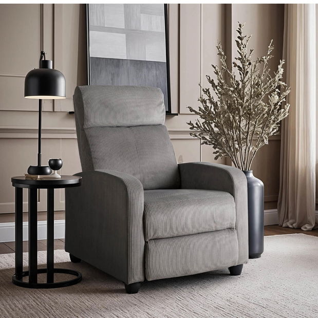 Polohovacie kreslo Dominaba (sivá) 