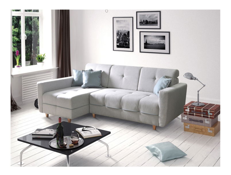 Set canapea fotoliu Haveron (S) (gri deschis)