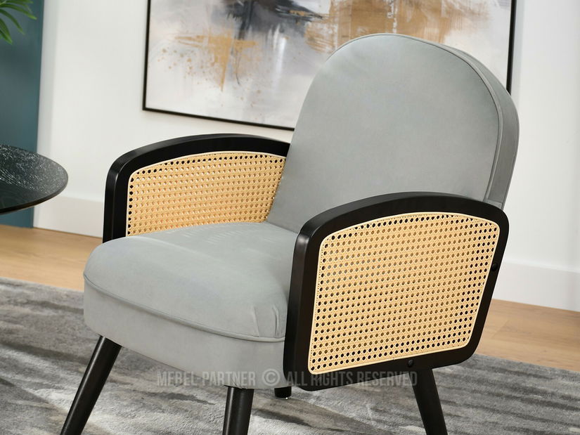 Fotel Will (szürke + fekete)