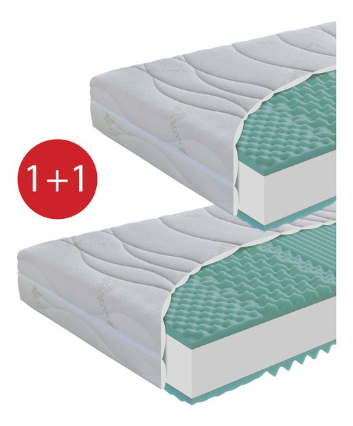 Dvostrani madrac od pjene Elastik 80x200 *AKCIA 1+1