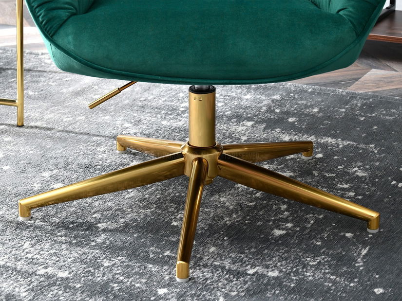 Fotel Meryl (zöld + arany)