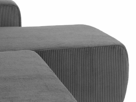 Kutna garnitura Euston L S (terakota) (s prostorom za odlaganje)