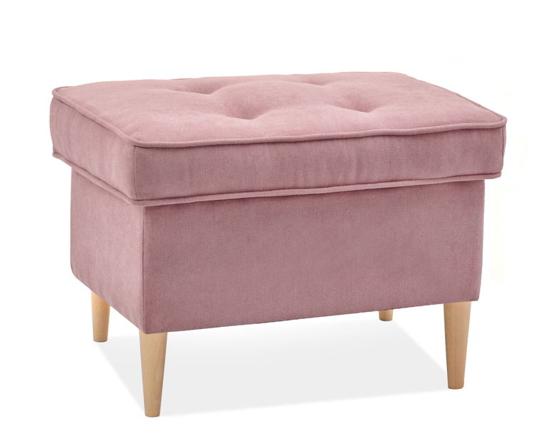 Taburetka Muriera (púdrová + orech)