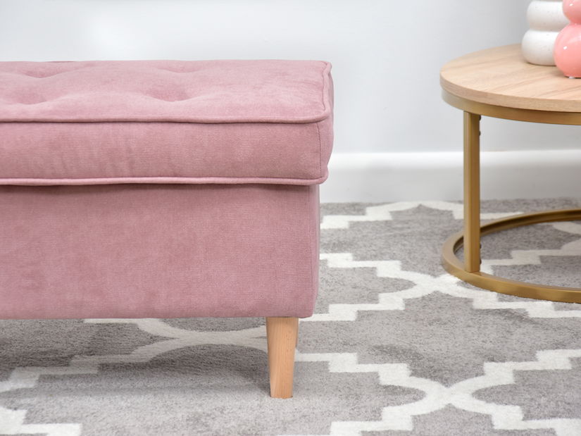 Taburetka Muriera (púdrová + orech)