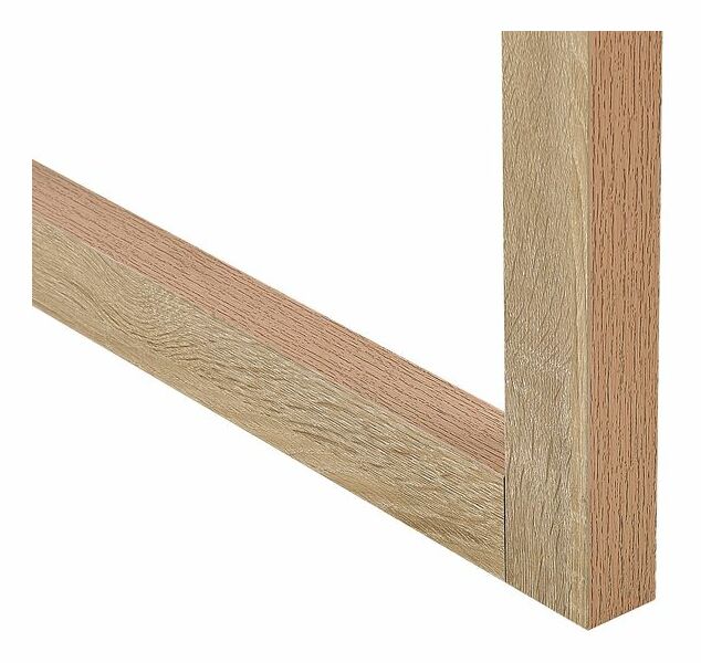 PC stolić JANAS (svijetlo drvo + bijela)