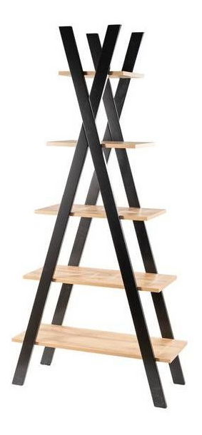 Regál Theola (dub wotan + čierna)