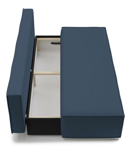 Háromszemélyes kanapé Bale (tengerészkék + ezüst)