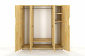 Šatníková skriňa Naturlig Larsos 4D (borovica)