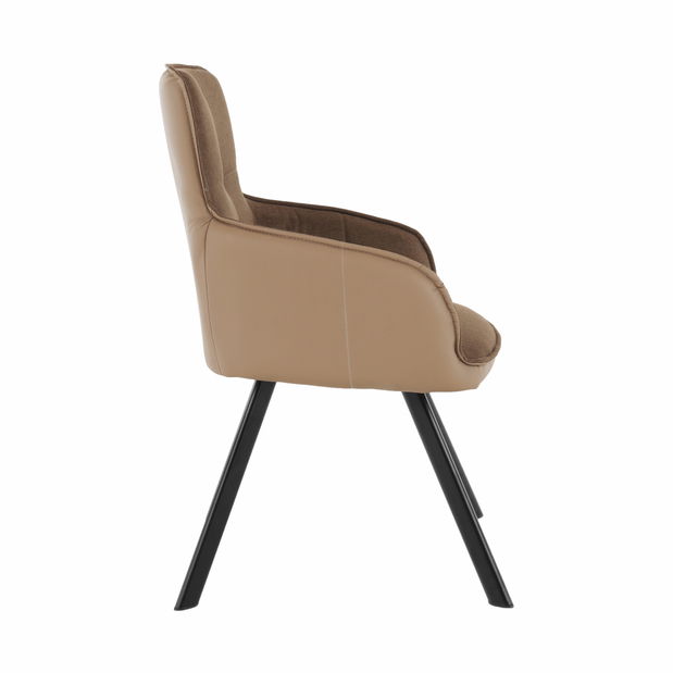 Fotoliu Talisman (maro + maro deschis + negru) 