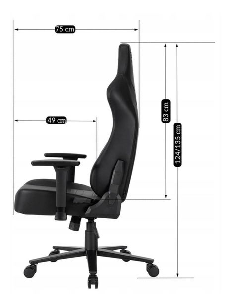 Gaming fotelja Agrario (crna) 