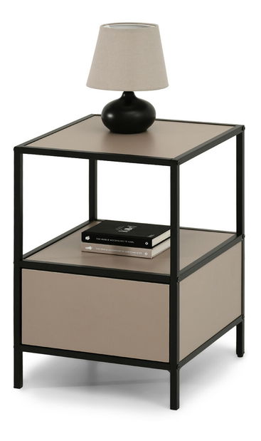 Noptieră Subsidios (bej + negru)