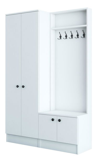 Előszoba fal Maui M11 (fehér) 