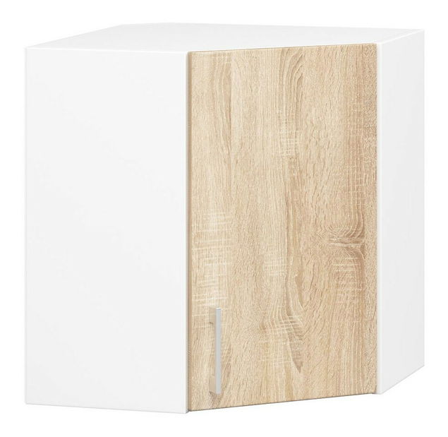 Dulap superior de bucătărie Lula w60n (Alb + stejar sonoma)
