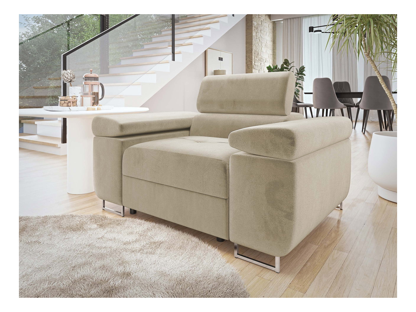 Kreslo Terazuro 1 (béžová) 