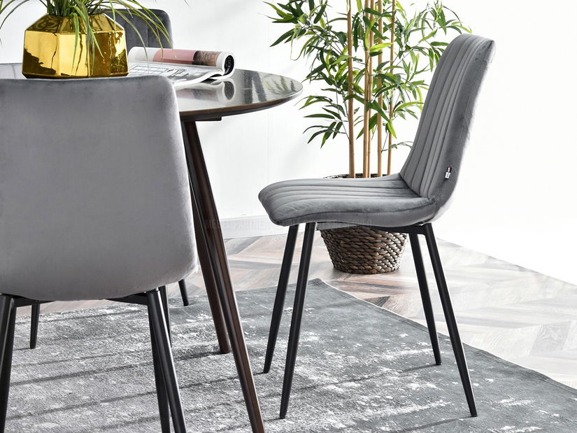 Scaun Mia (gri + auriu)