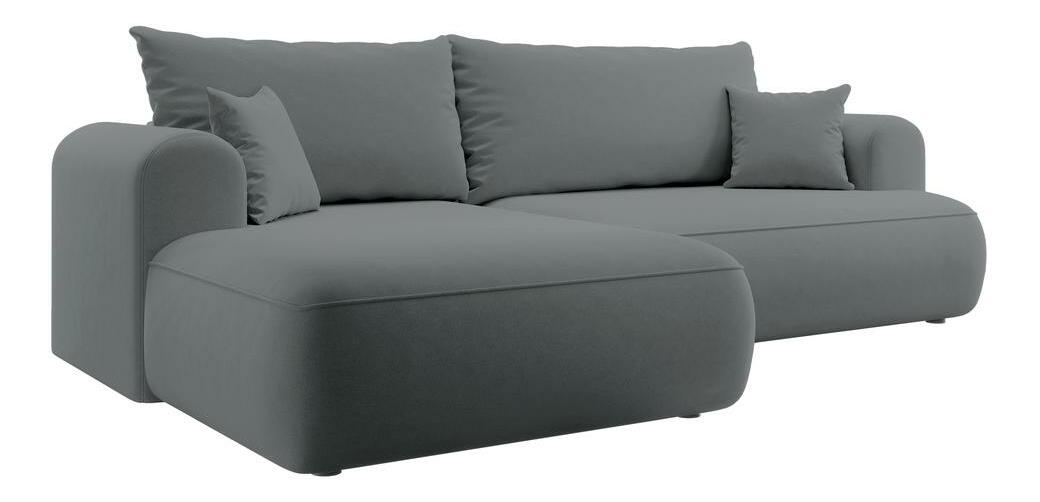 Rohová sedacia súprava Olivo I (L) (sivočierna svetlejšia + čierna)