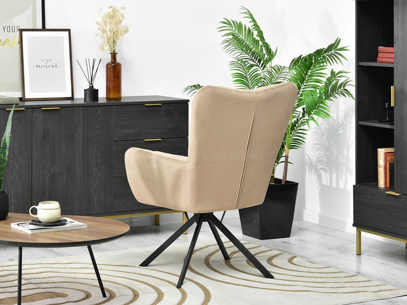 Kreslo Kikino X (béžová + čierna)