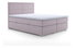 Franciaágy Boxspring 140 cm Menorra (rózsaszín) (tárolóhellyel)