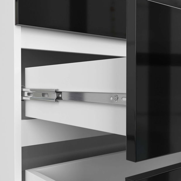 Komoda Koa III (crni sjaj)