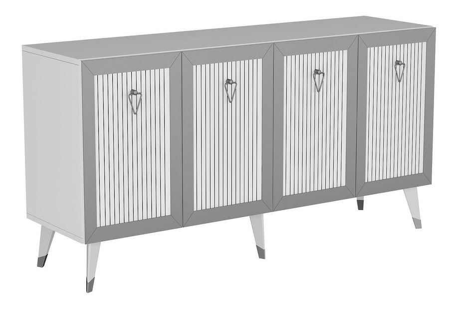 Ormarić Vopula (bijela + srebrna)