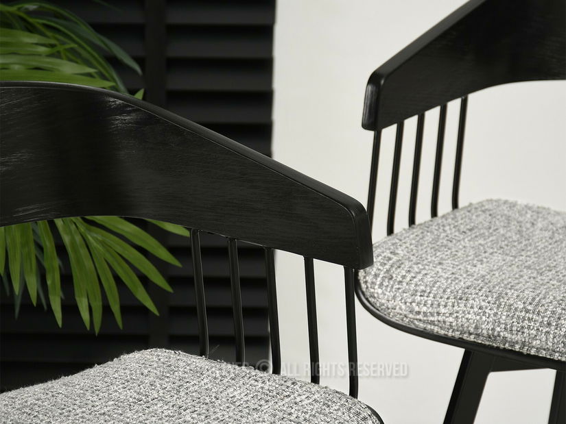 Stolička Pavel (čiernošedá + čierna)