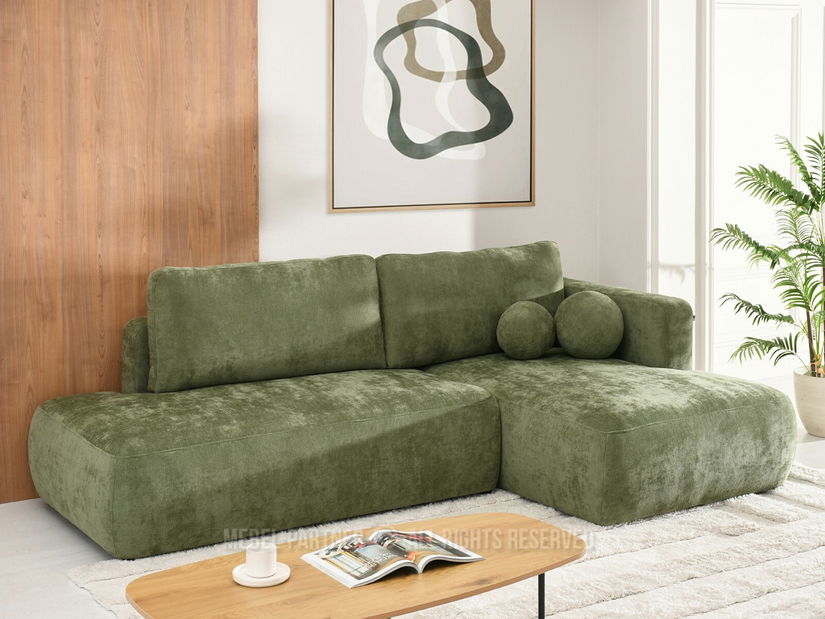 Sarokkanapé Masivos (zöld + fekete)