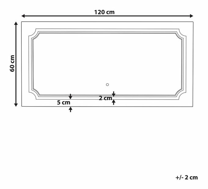 Zrkadlo Andres (strieborná)