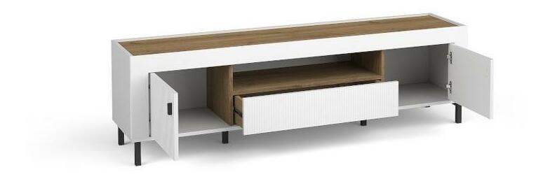 TV Stolík/Skrinka Mossana MO8 (biela)