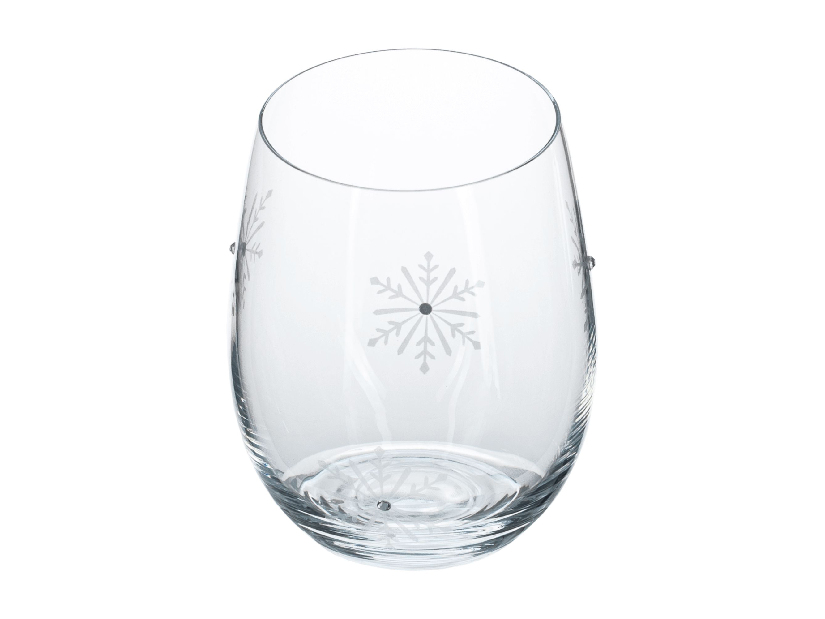 Set de 4 pahare pentru o băutură cu cristale 530ml Snouflek 