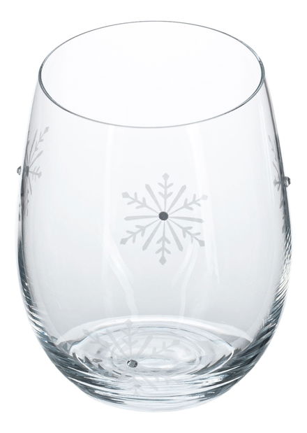 Set de 4 pahare pentru o băutură cu cristale 530ml Snouflek 