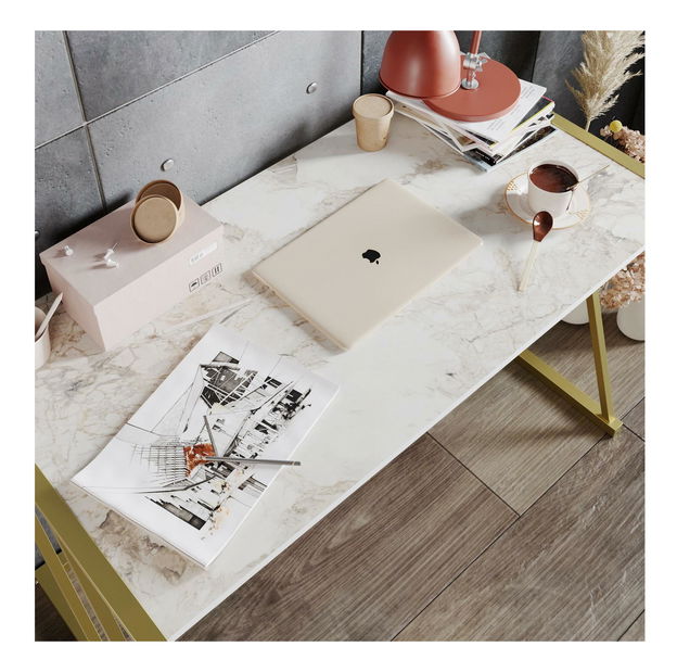 PC stolić Anema (bijela + zlatna)