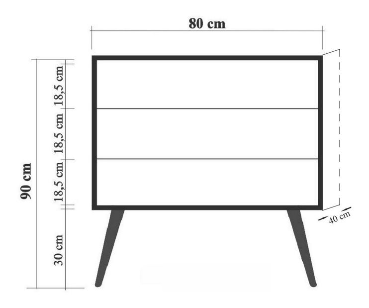 Komoda Cettelona DI (više boja)