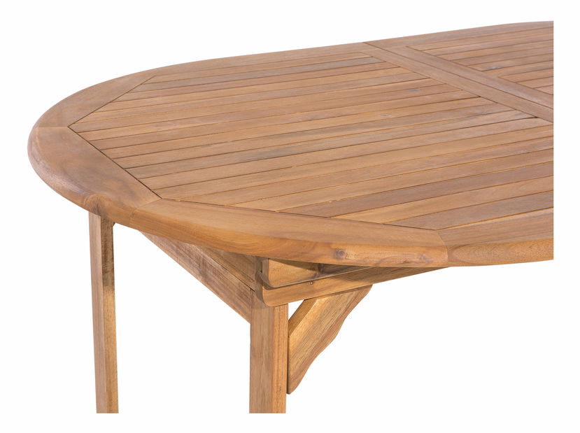 Záhradná jedálenská sada Mali (svetlé drevo)