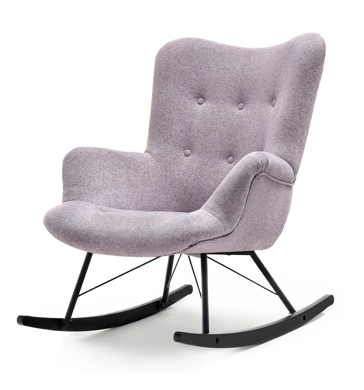 Fotoliu balansoar Laurentino (negru)