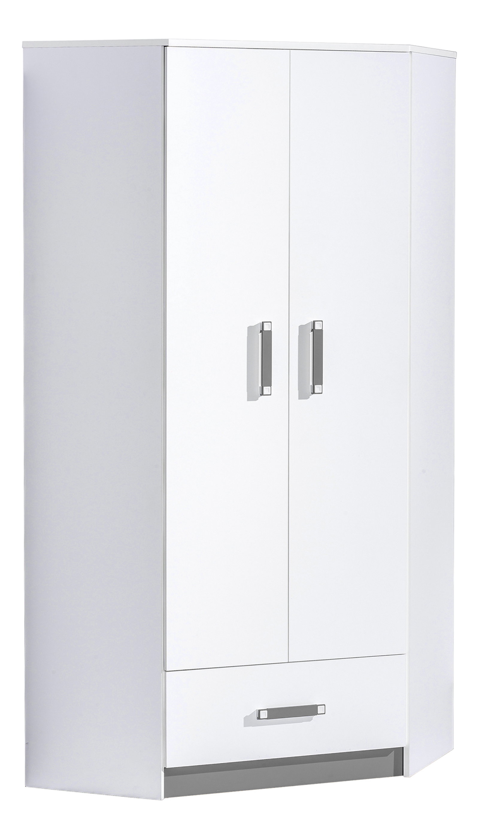 Kutni ormar za garderobu Trafia T02 siva)