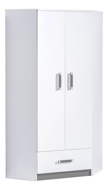 Kutni ormar za garderobu Trafia T02 siva)